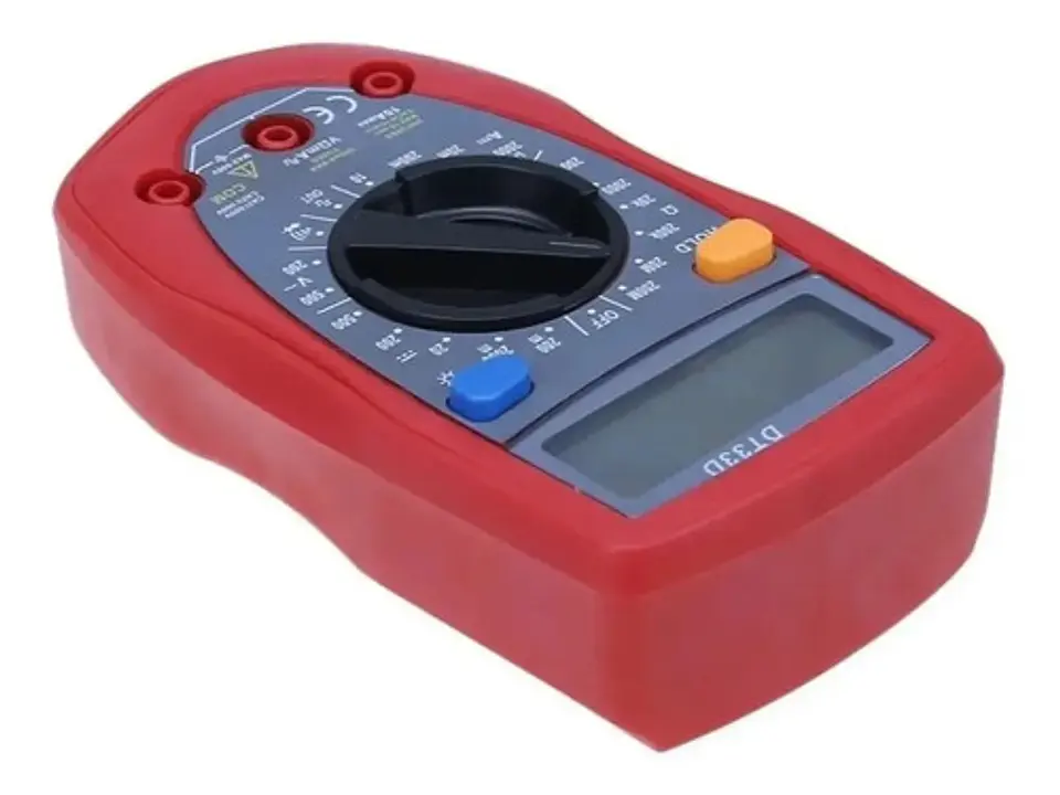 Multímetro Digital Dt33 Voltímetro Amperímetro Ohmímetro Batería 500v 10a 5