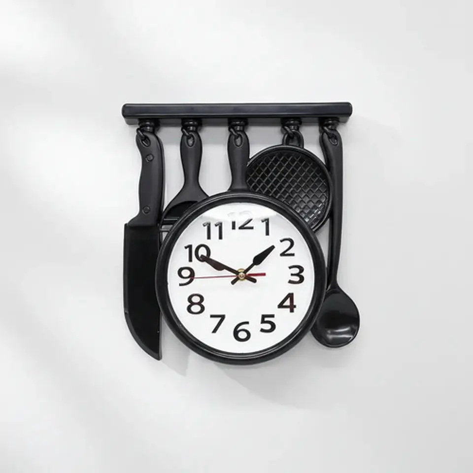 Reloj Pared Cocina Hogar Cuchara Cucharones Decoración 108-1 9