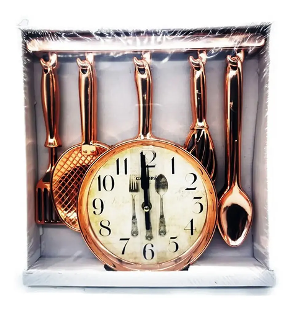 Reloj Pared Cocina Hogar Cuchara Cucharones Decoración 108-1 14