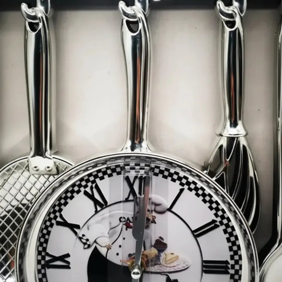 Reloj Pared Cocina Hogar Cuchara Cucharones Decoración 108-1 17