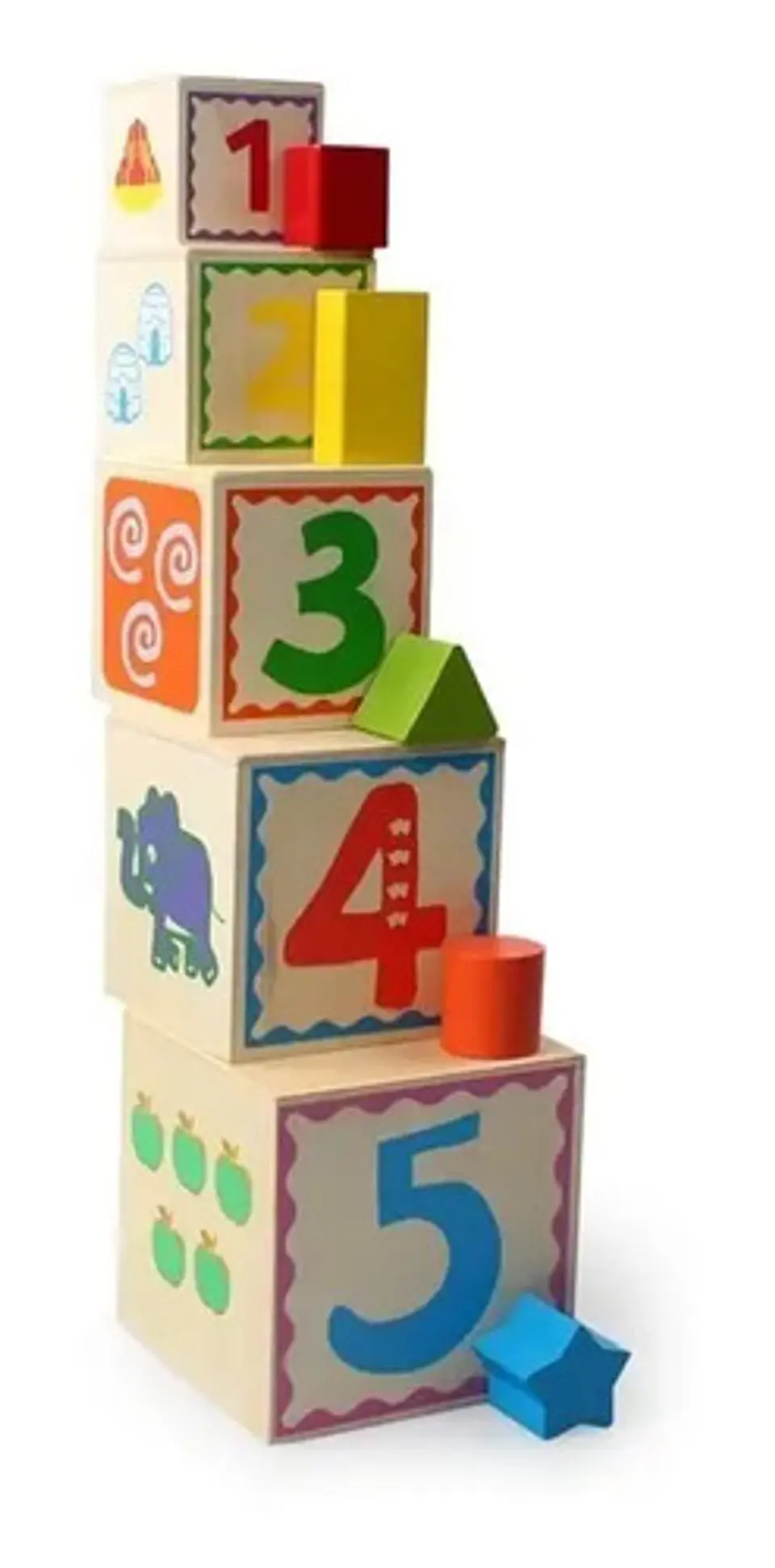 Cubos Didácticos Madera X5 Und Niños Juguete Figuras Cub-5  1