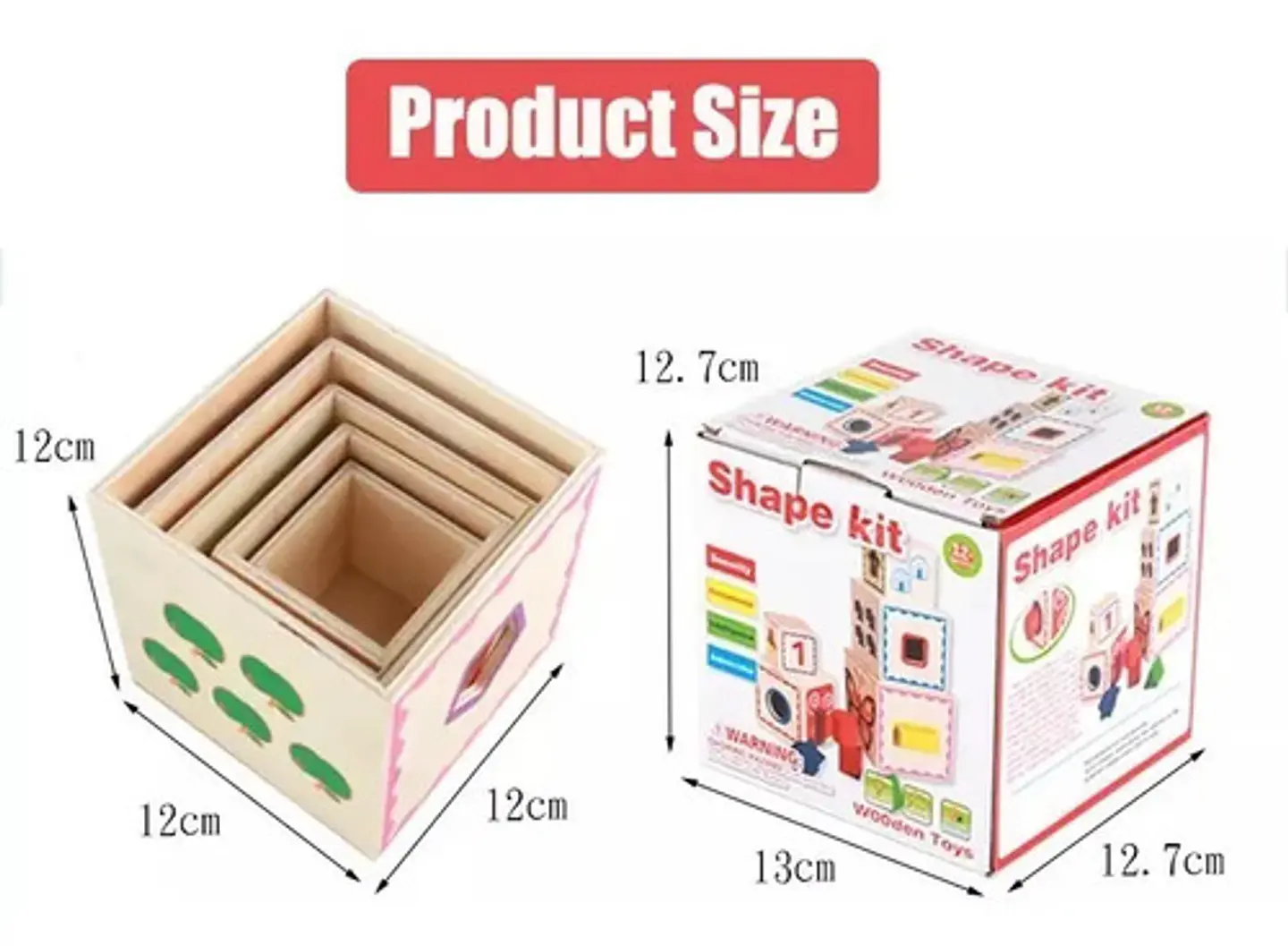 Cubos Didácticos Madera X5 Und Niños Juguete Figuras Cub-5  4