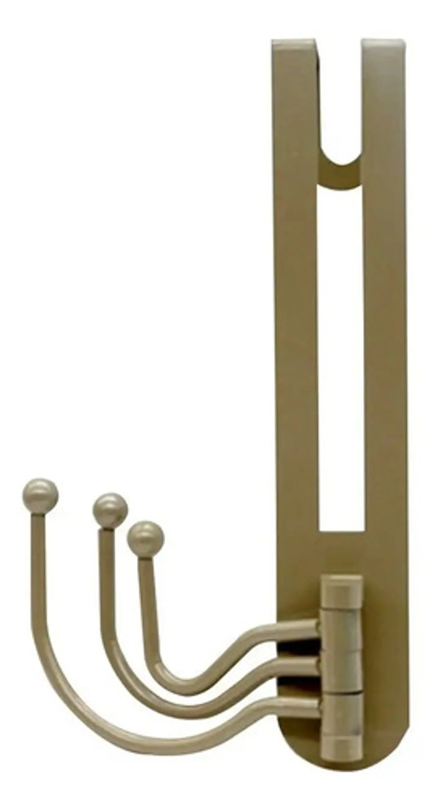 Perchero Puerta Metal Maurice 3 Ganchos Ocre 2