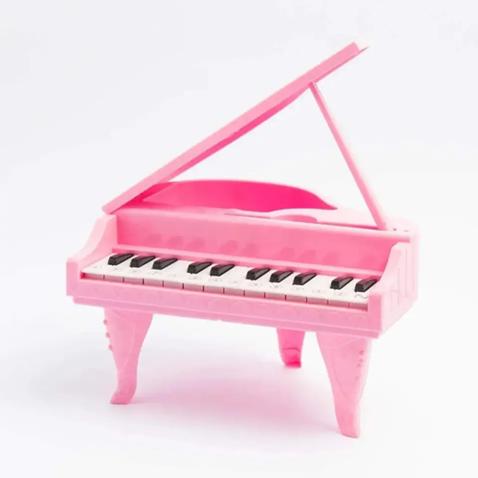 Piano Electrónico Infantil Fulanitos Rosado Con Luz Y Sonido 3 Años 2