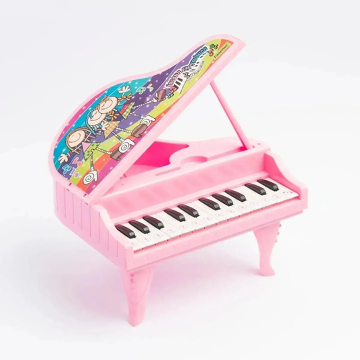 Piano Electrónico Infantil Fulanitos Rosado Con Luz Y Sonido 3 Años 4