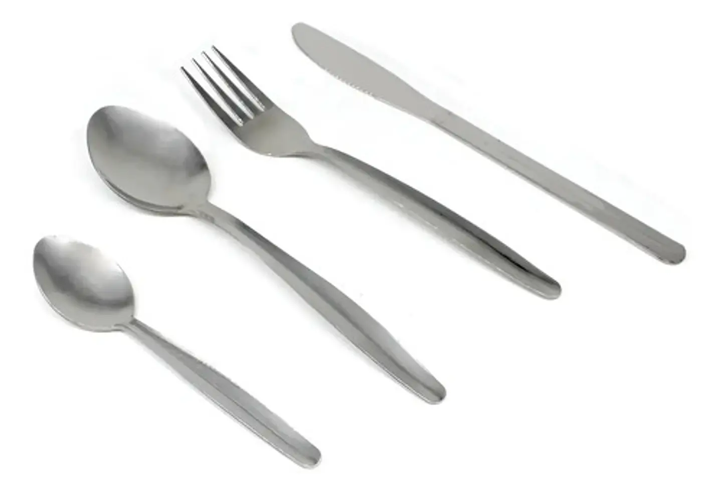Juego De Cubiertos De 4 Puestos Plateado 1