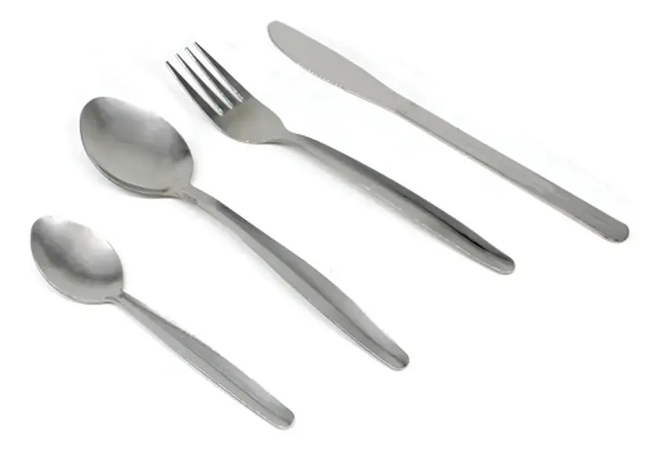 Juego De Cubiertos De 4 Puestos Plateado 1