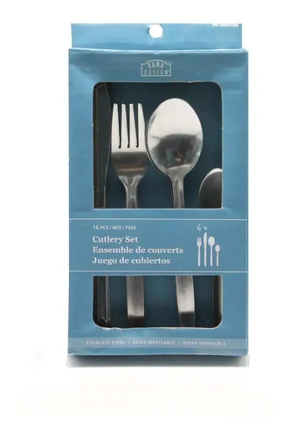 Juego De Cubiertos De 4 Puestos Plateado 3