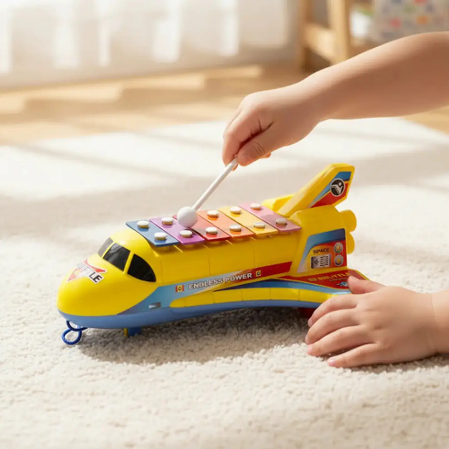 Cohete Avión Xilófono Marimba Clásico Juguete Niños 3035 1