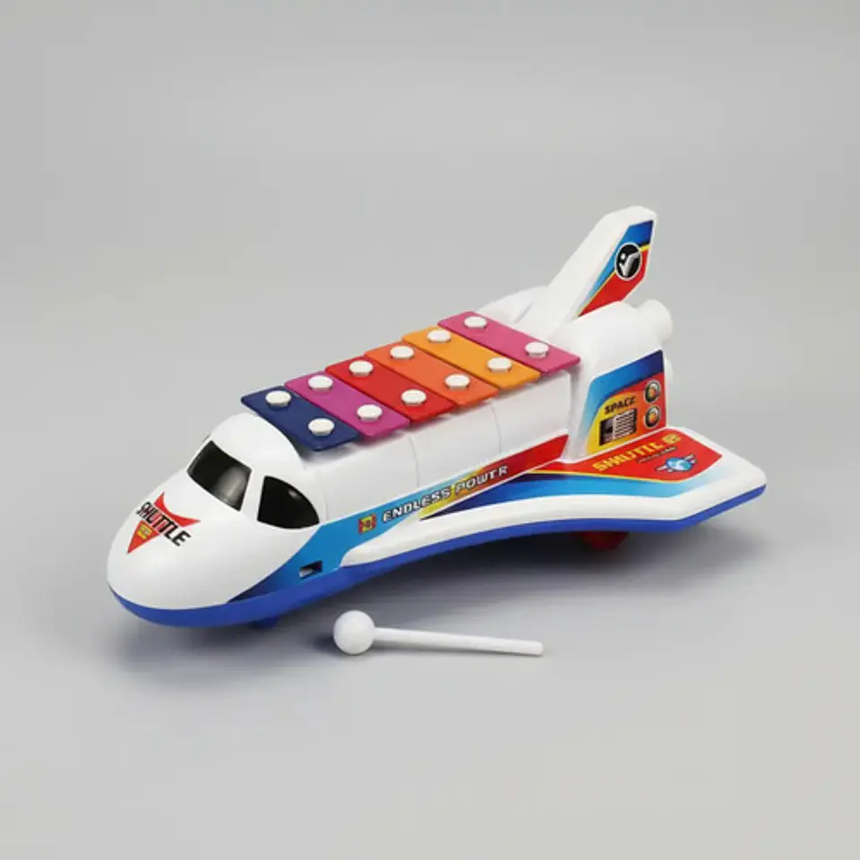 Cohete Avión Xilófono Marimba Clásico Juguete Niños 3035 5