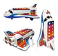 Cohete Avión Xilófono Marimba Clásico Juguete Niños 3035 - Miniatura 7