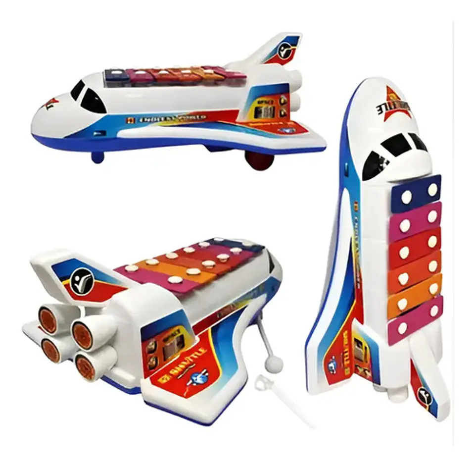 Cohete Avión Xilófono Marimba Clásico Juguete Niños 3035 7