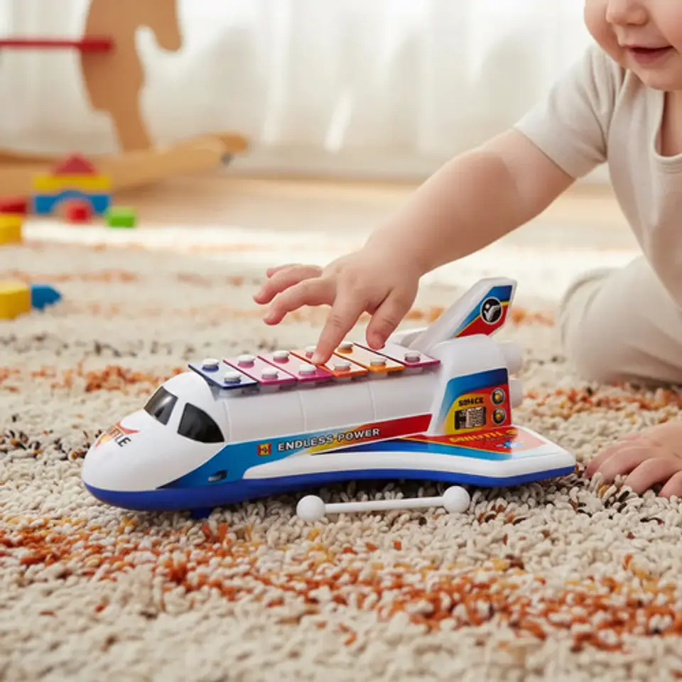 Cohete Avión Xilófono Marimba Clásico Juguete Niños 3035 9