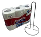 Soporte Organizador Scrubber Cleanz 3 Rollos Metal Plateado 30cm 32cm - Miniatura 3