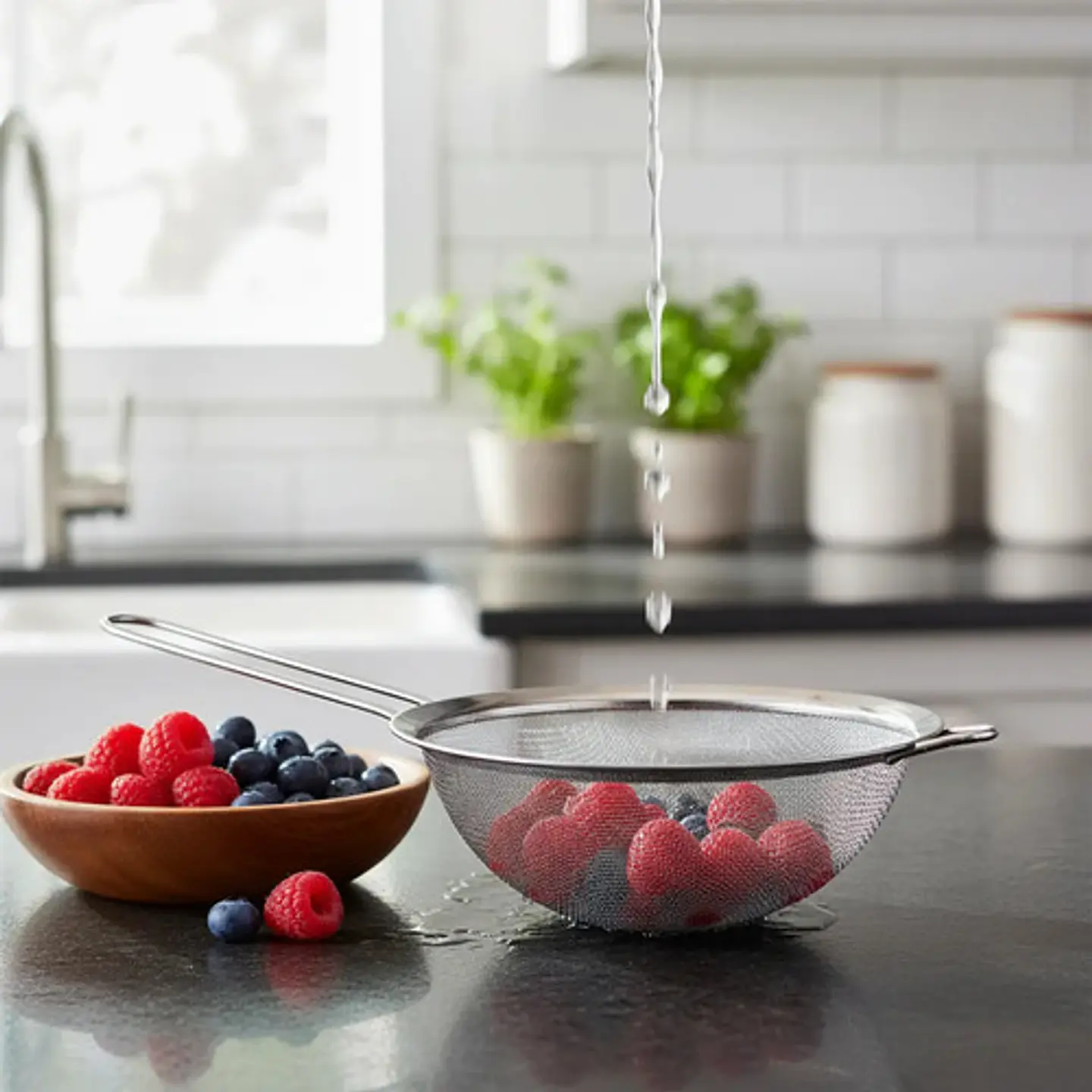  Colador Malla 22cm Acero Inoxidable Cocina Utensilio 71-22 3