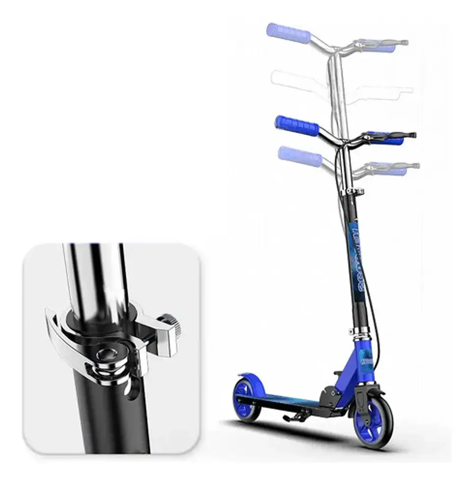 Scooter Adulto Niños Patineta Monopatín Freno Disco Plegable 15
