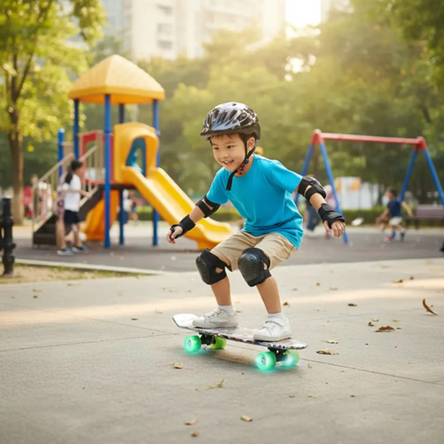 Patineta Penny Estampada 65cm Con Agarre Niños Skate Luces  9