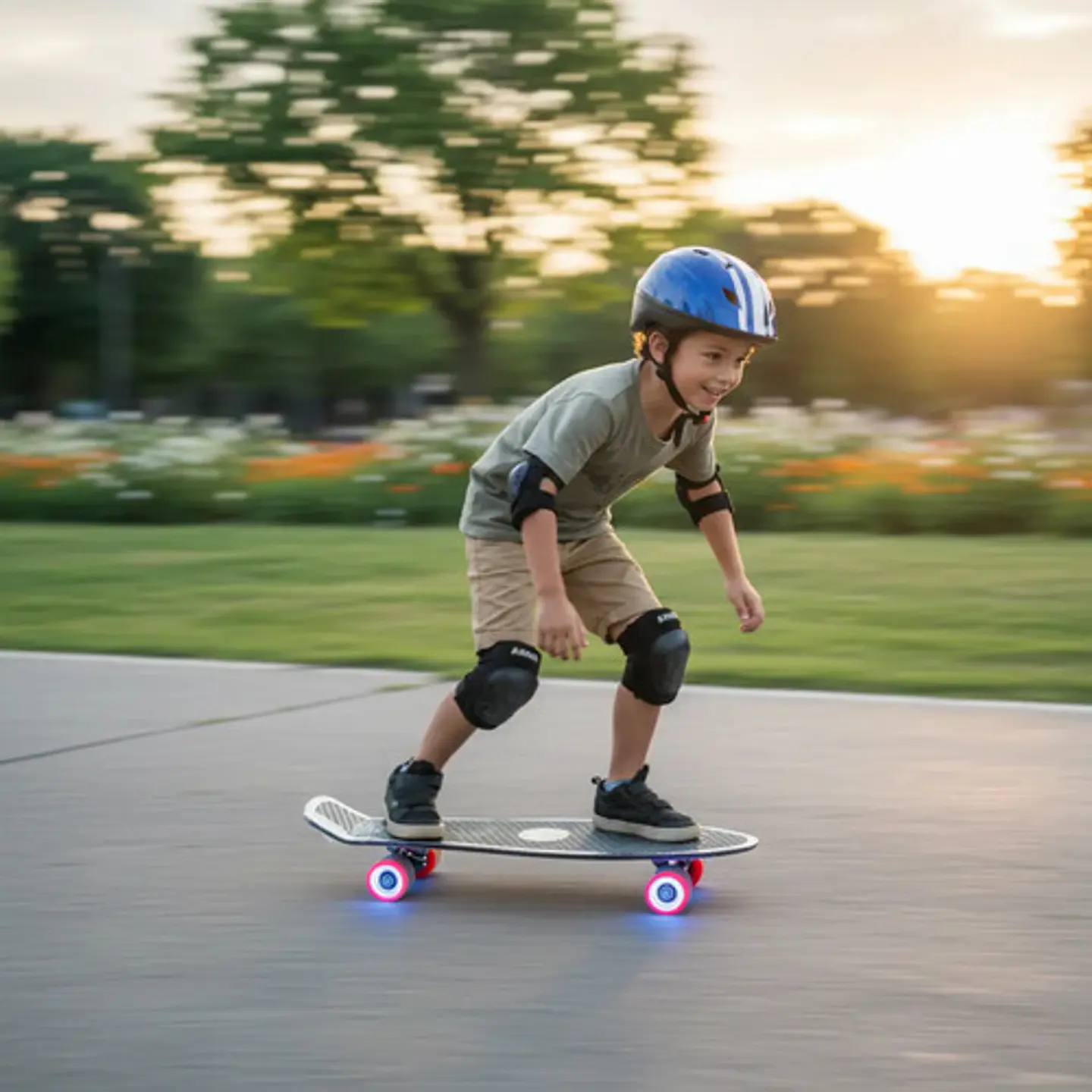 Patineta Penny Estampada 65cm Con Agarre Niños Skate Luces  16