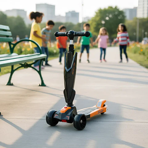 Patineta Scooter 70cm Para Niños Plegable Y Luz 80kg / 6199