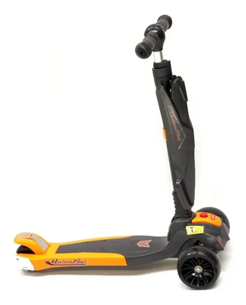 Patineta Scooter 70cm Para Niños Plegable Y Luz 80kg / 6199 2