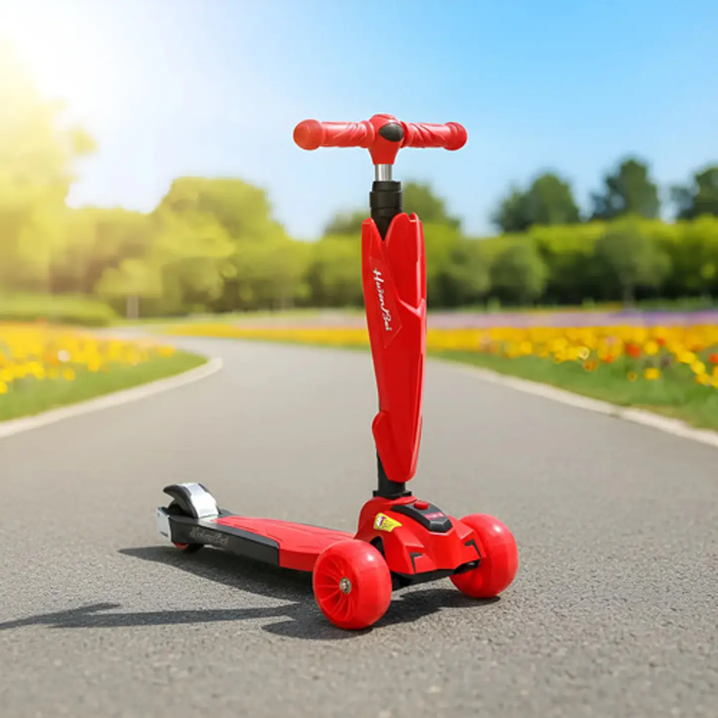 Patineta Scooter 70cm Para Niños Plegable Y Luz 80kg / 6199 6