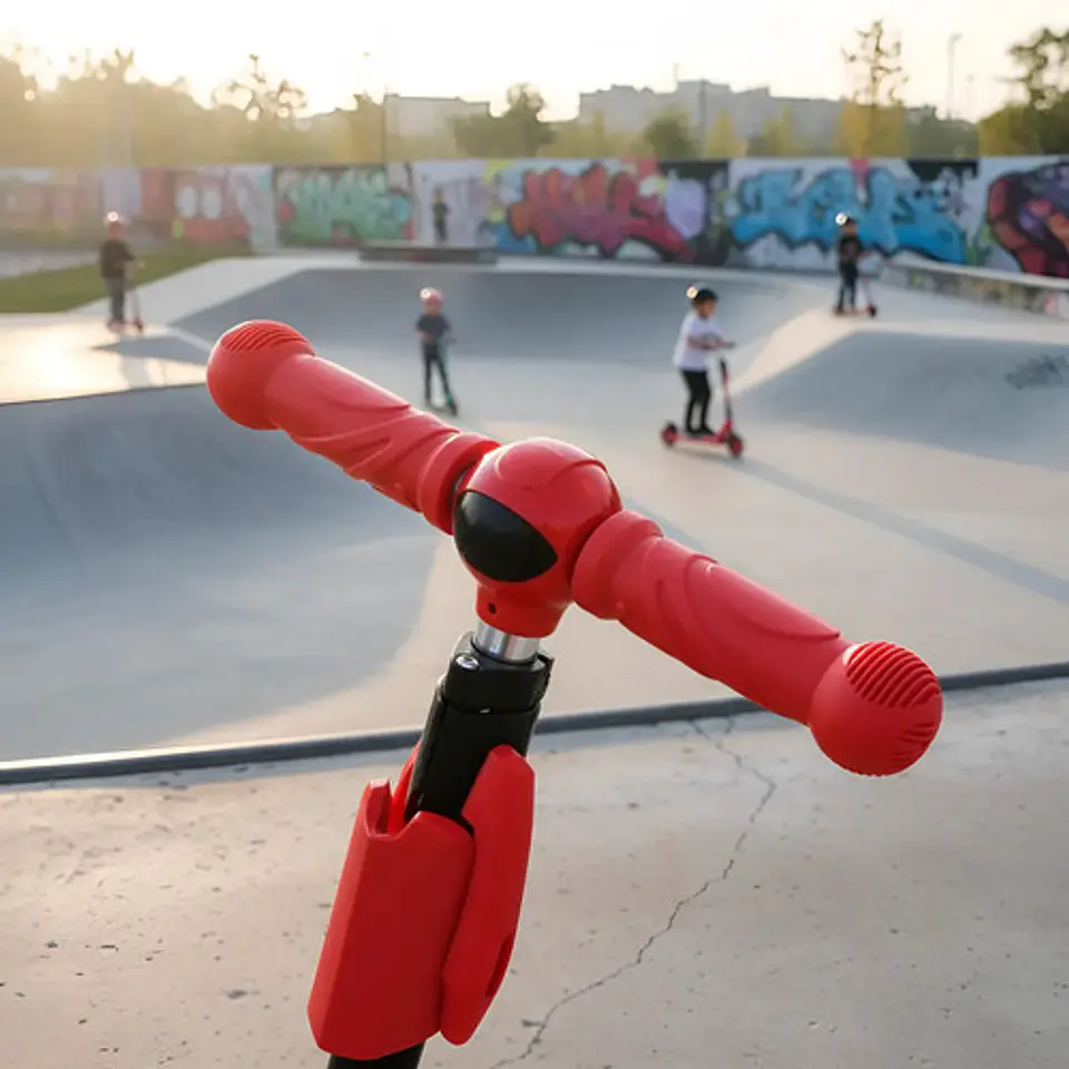 Patineta Scooter 70cm Para Niños Plegable Y Luz 80kg / 6199 8