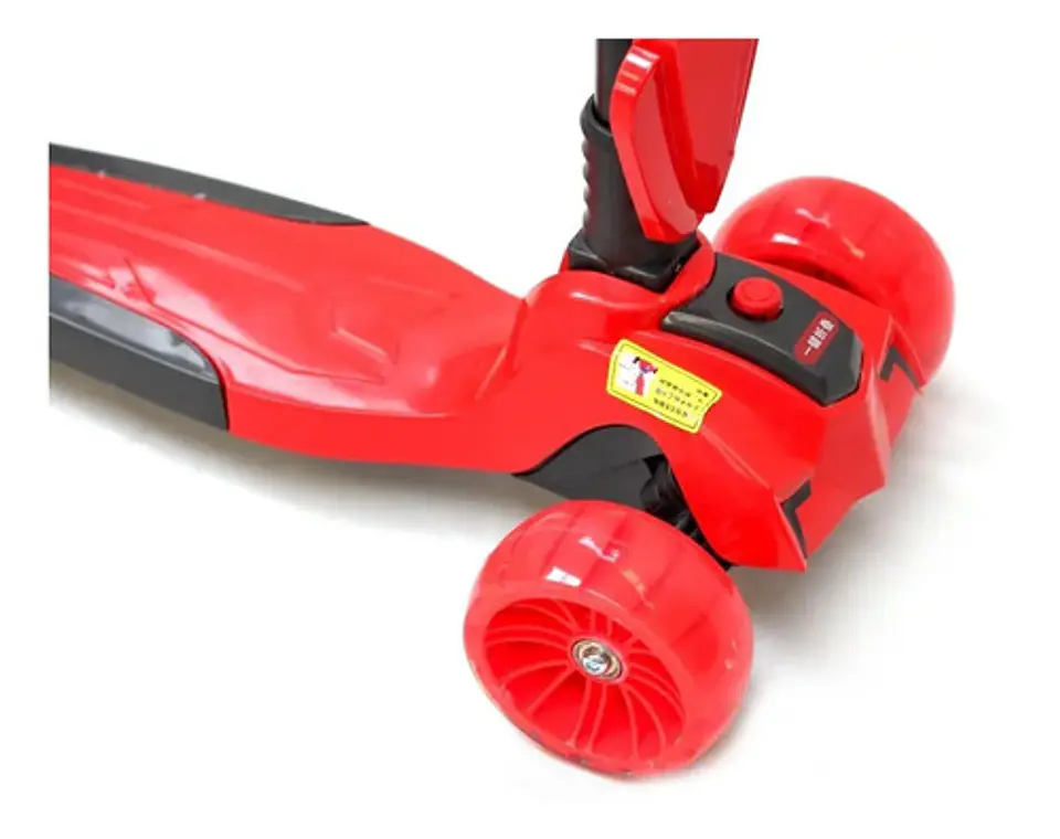 Patineta Scooter 70cm Para Niños Plegable Y Luz 80kg / 6199 9