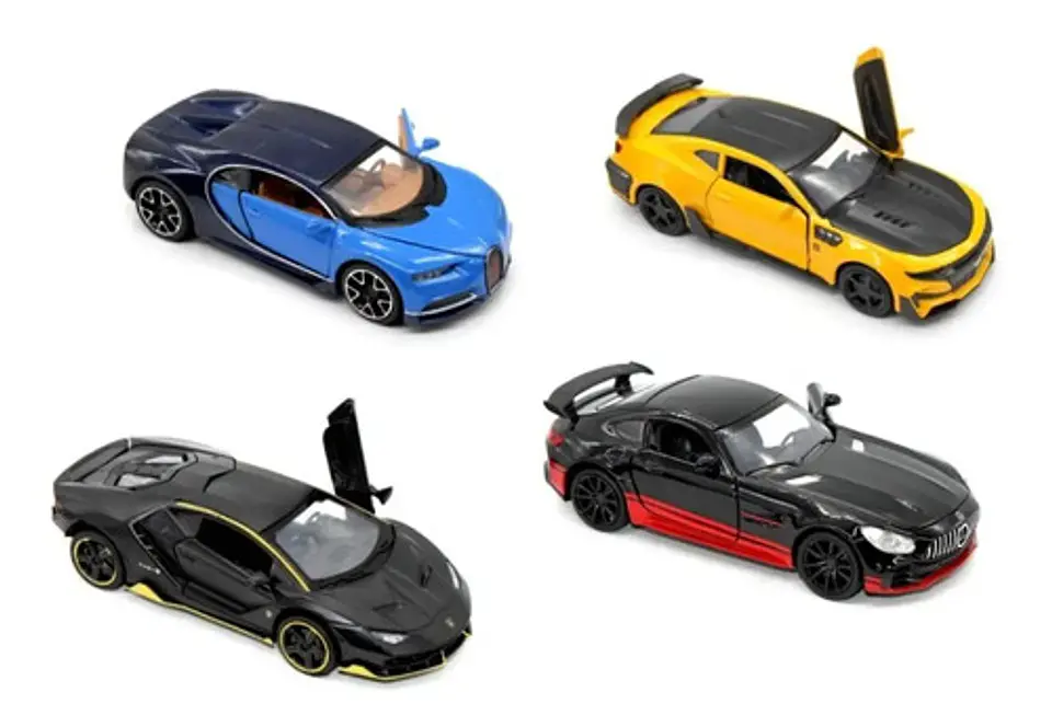 Colección Carros Metalicos 1:32 Miniauto Luces Sonidos Lujo 9