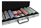 Poker Lujo Maletín Casino 300 Fichas Numerada Holografica  - Miniatura 2