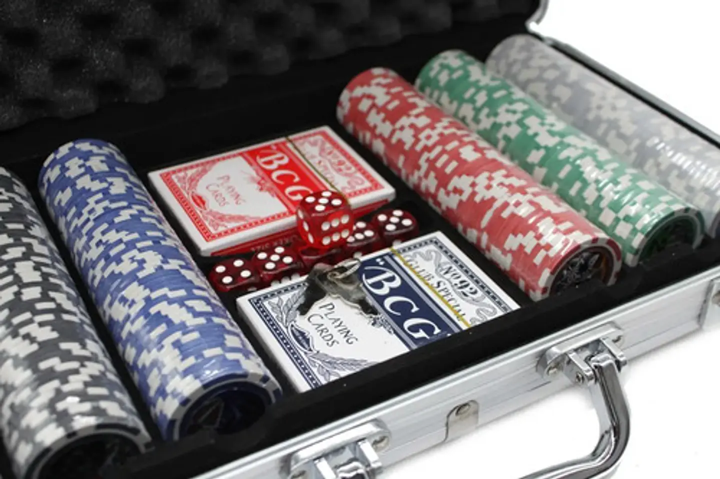 Poker Lujo Maletín Casino 300 Fichas Numerada Holografica  3