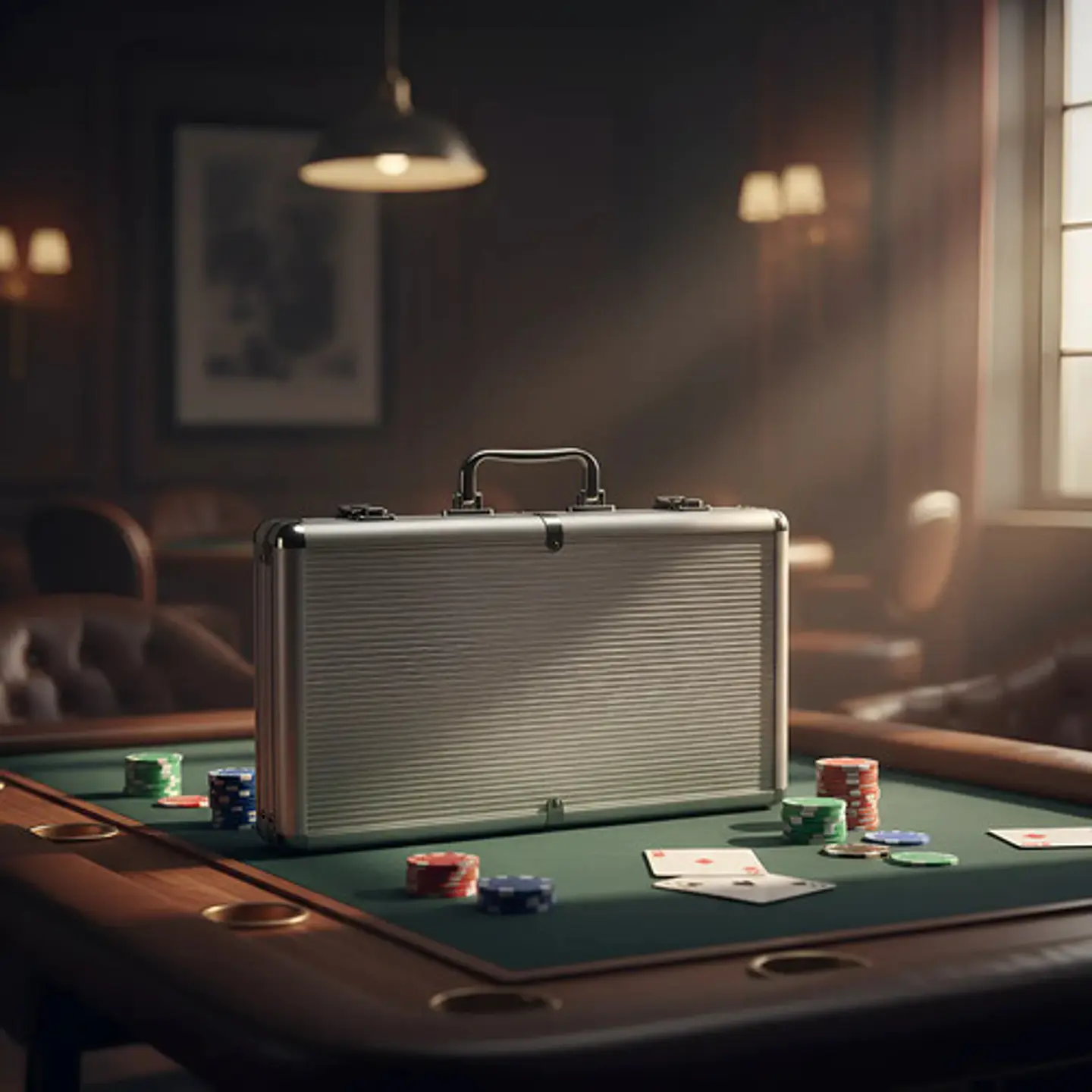 Poker Lujo Maletín Casino 300 Fichas Numerada Holografica  4