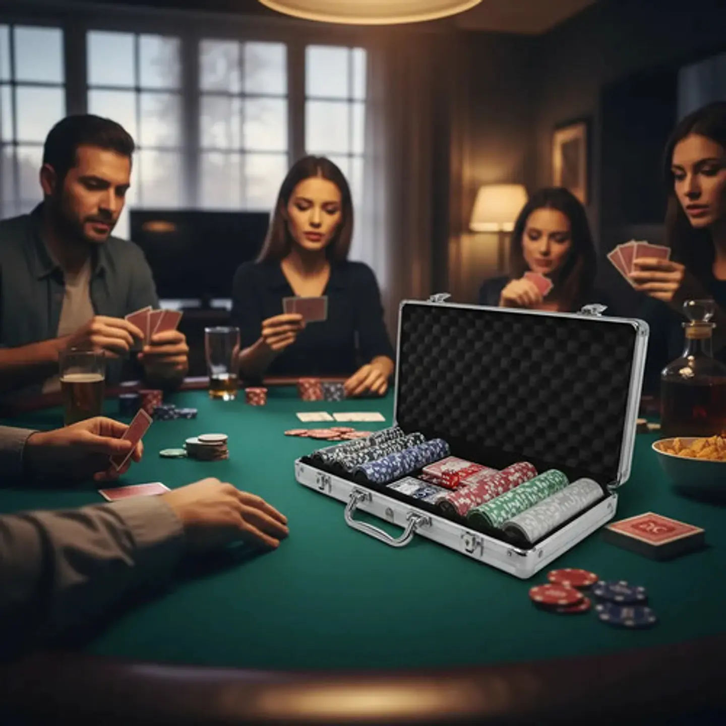 Poker Lujo Maletín Casino 300 Fichas Numerada Holografica  5