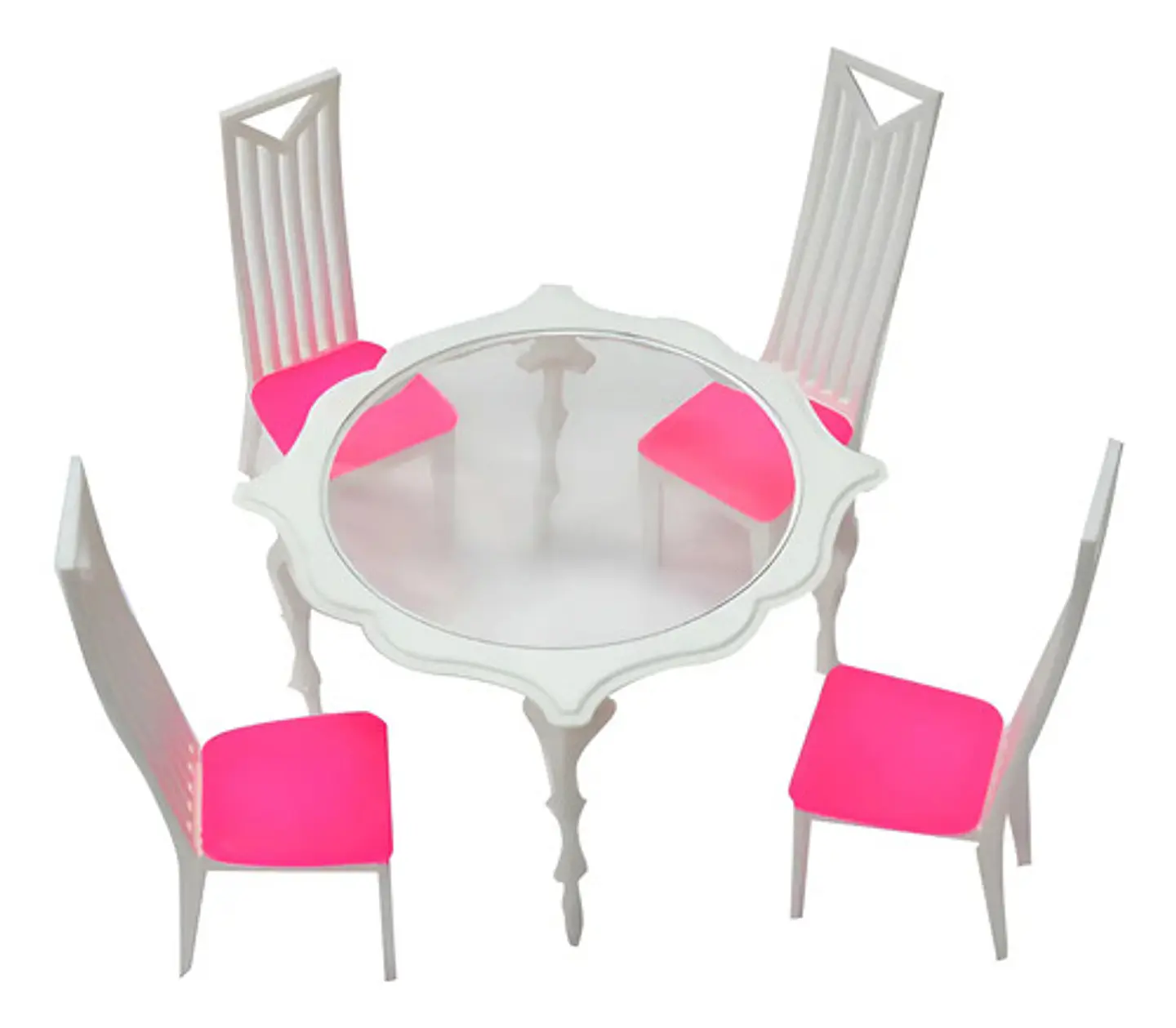 Accesorios Casa De Muñecas Sillas Muebles Plasticos 1