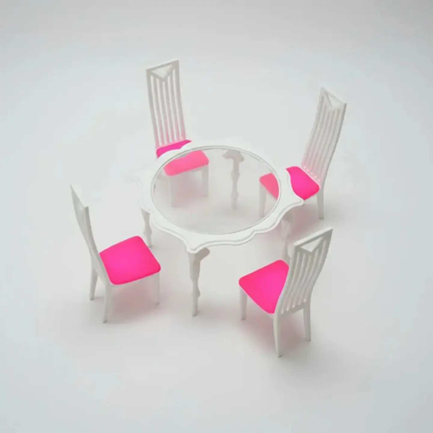Accesorios Casa De Muñecas Sillas Muebles Plasticos 6
