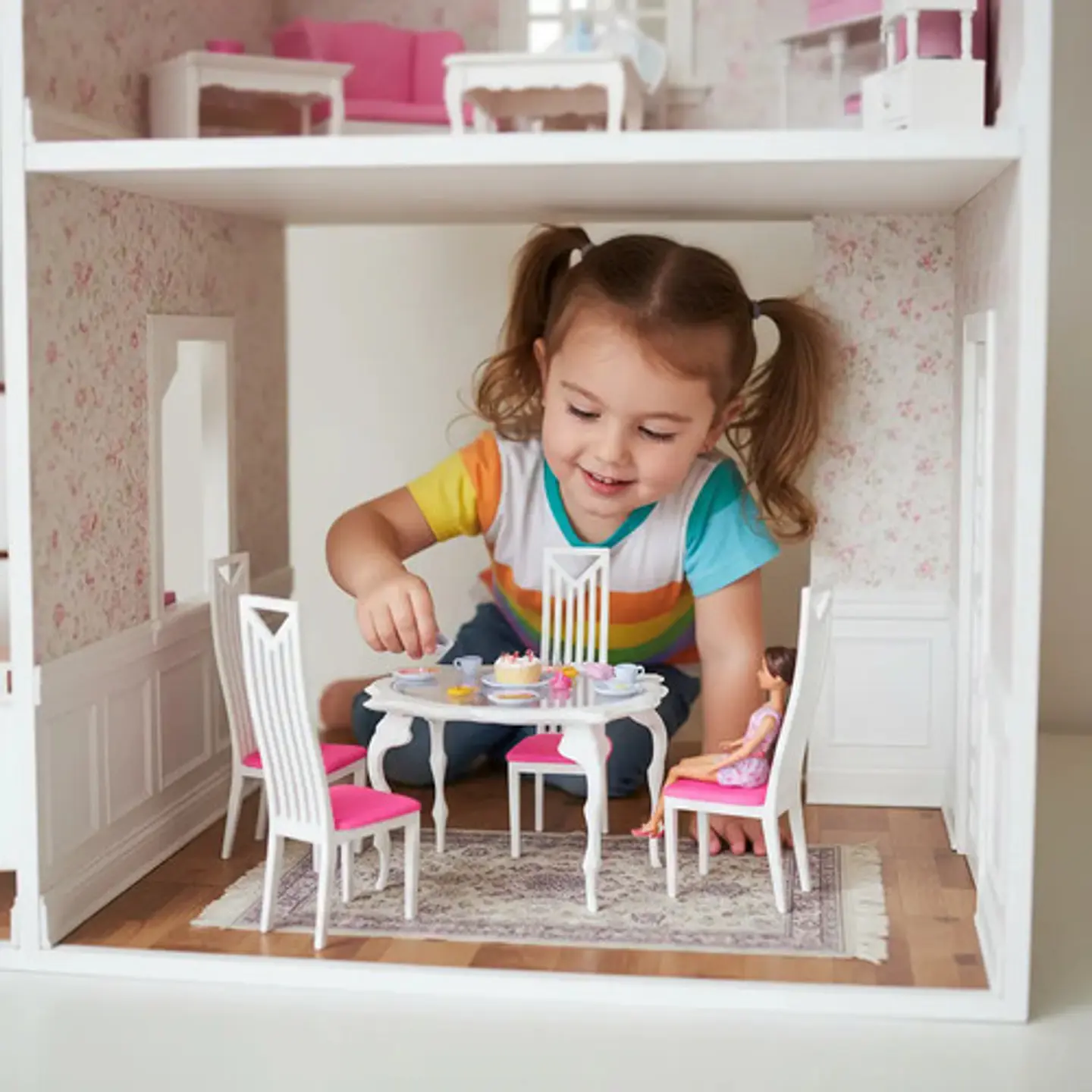 Accesorios Casa De Muñecas Sillas Muebles Plasticos 8