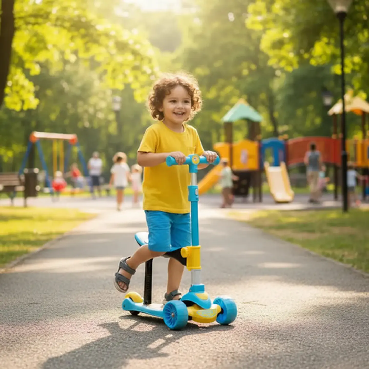Monopatin 2 En 1 Patineta Scooter Silla Plastico Niños Infan 3