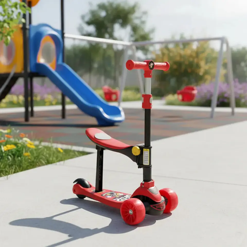 Monopatin 2 En 1 Patineta Scooter Silla Plastico Niños Infan 8