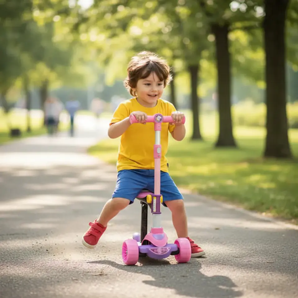 Monopatin 2 En 1 Patineta Scooter Silla Plastico Niños Infan 16