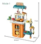 Maletín Estufa 3en1 Cocina Niñas 71cm Agua Kitchen Portable - Miniatura 3