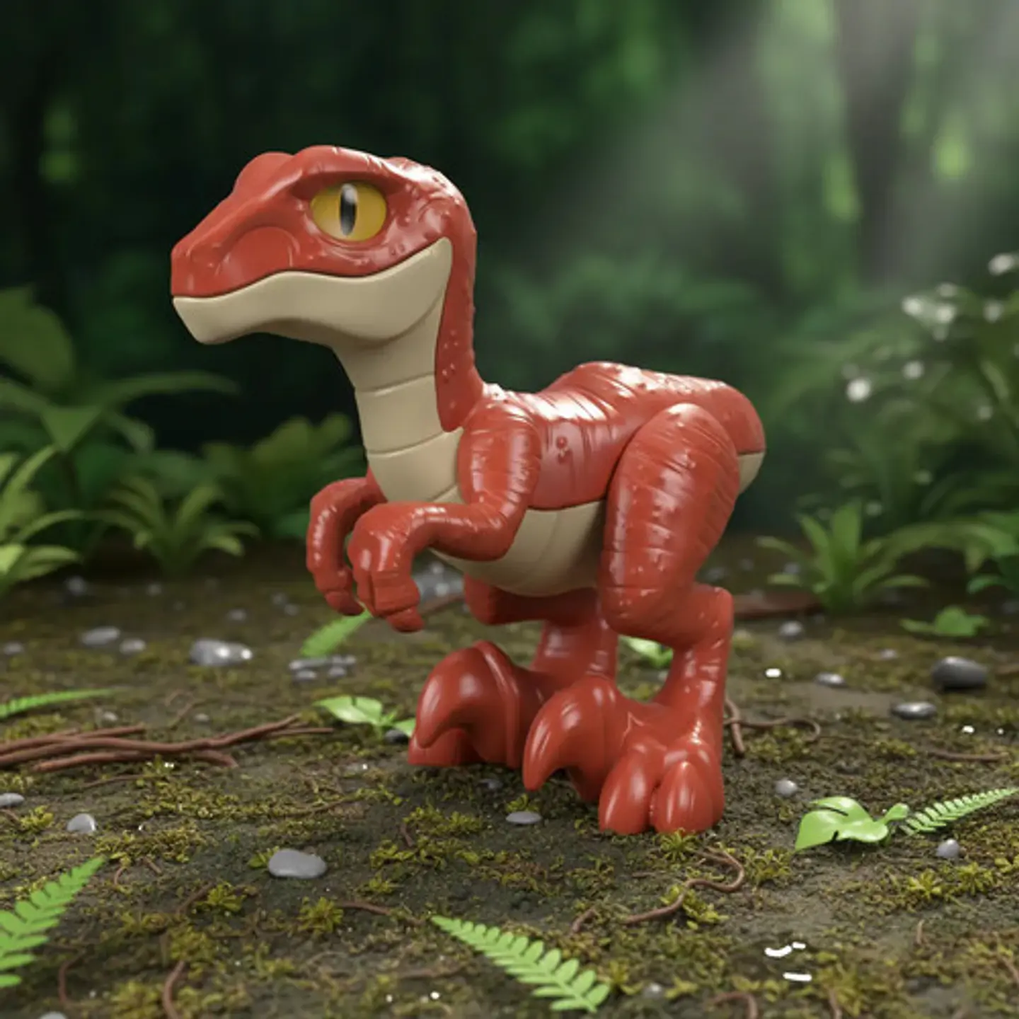 Mini Dinosaurio 7cm Raptor Jurassic World Mattel Fwf52 1