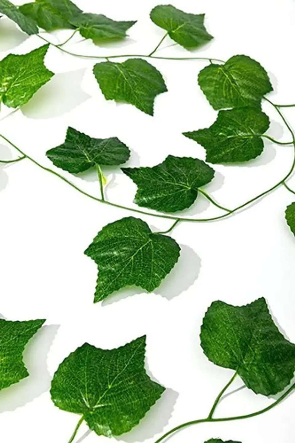 Guirnalda Hiedra Verde Seda Plástico 2.35m Pack 12 Mazugi Decoración 5