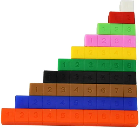 Regletas Cuisenaire Plástica Numerada X200 Matemáticas Niños