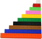 Regletas Cuisenaire Plástica Numerada X200 Matemáticas Niños - Miniatura 1