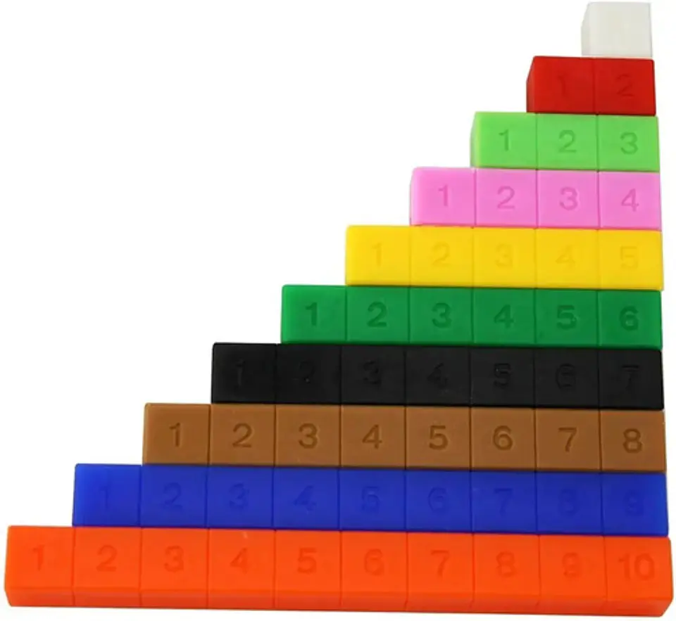 Regletas Cuisenaire Plástica Numerada X200 Matemáticas Niños 1