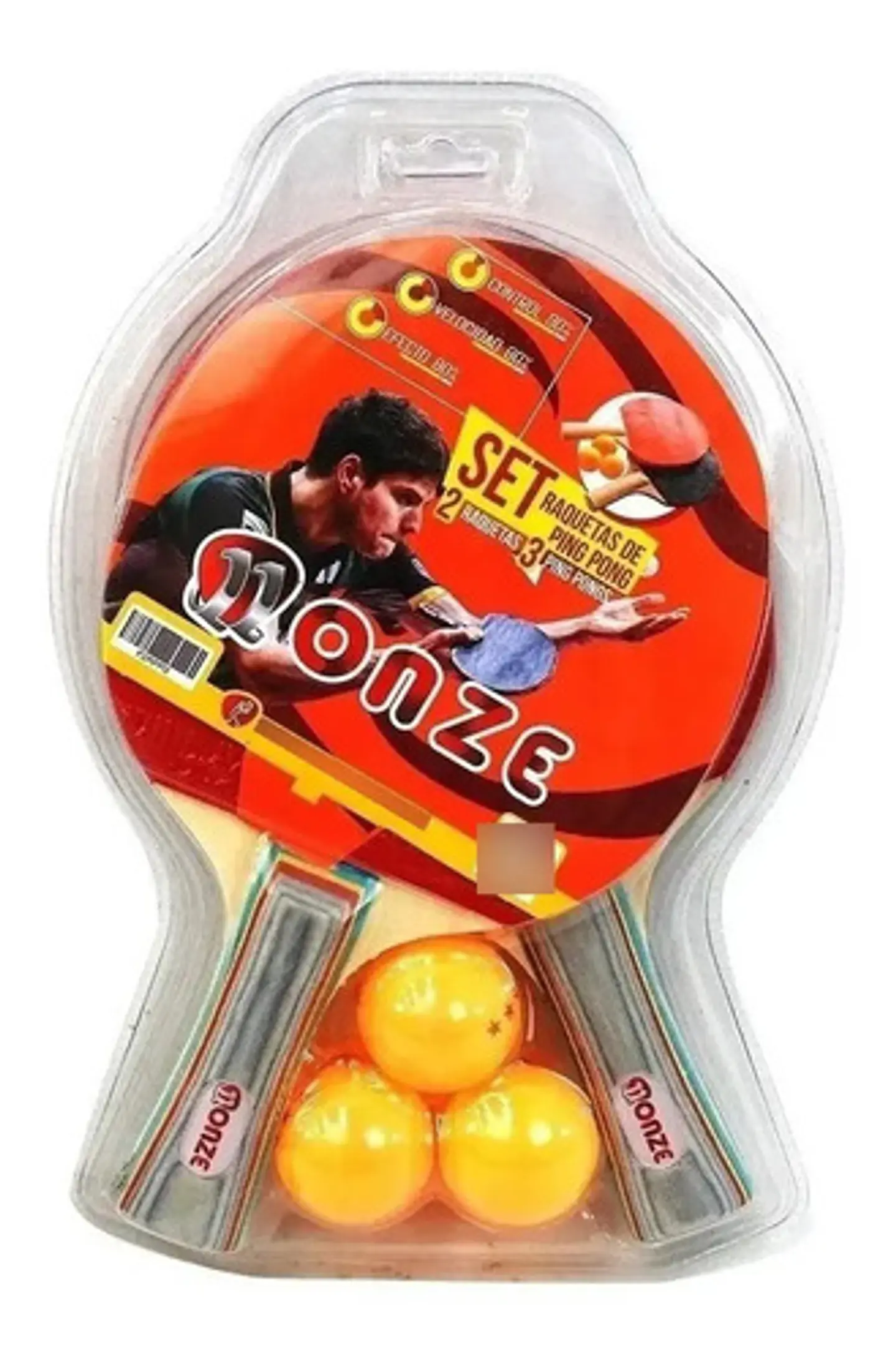 Kit Set Raqueta De Ping Pong 3 Estrellas Bolas Tenis Mesa 2