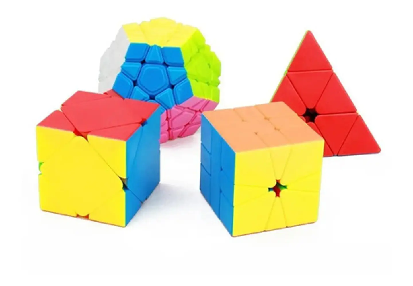 Cubo Rubik Pack 4 Cube Gift Box Jinzita-xiezhuan-wumofang Mf9318 3