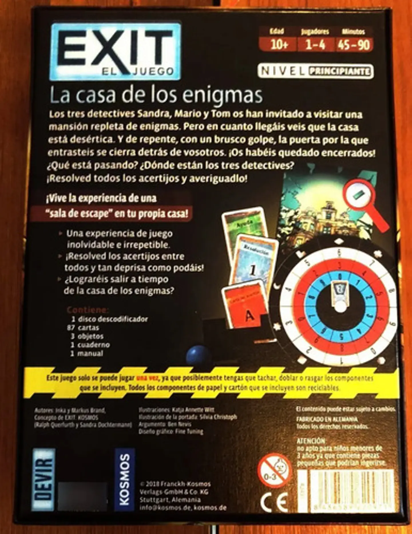 Juego de Mesa Exit: La Casa de los Enigmas de Devir en Español 2