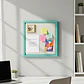 Tablero De Notas De Tela Enmarcado En Madera, De Home&deco - Miniatura 1