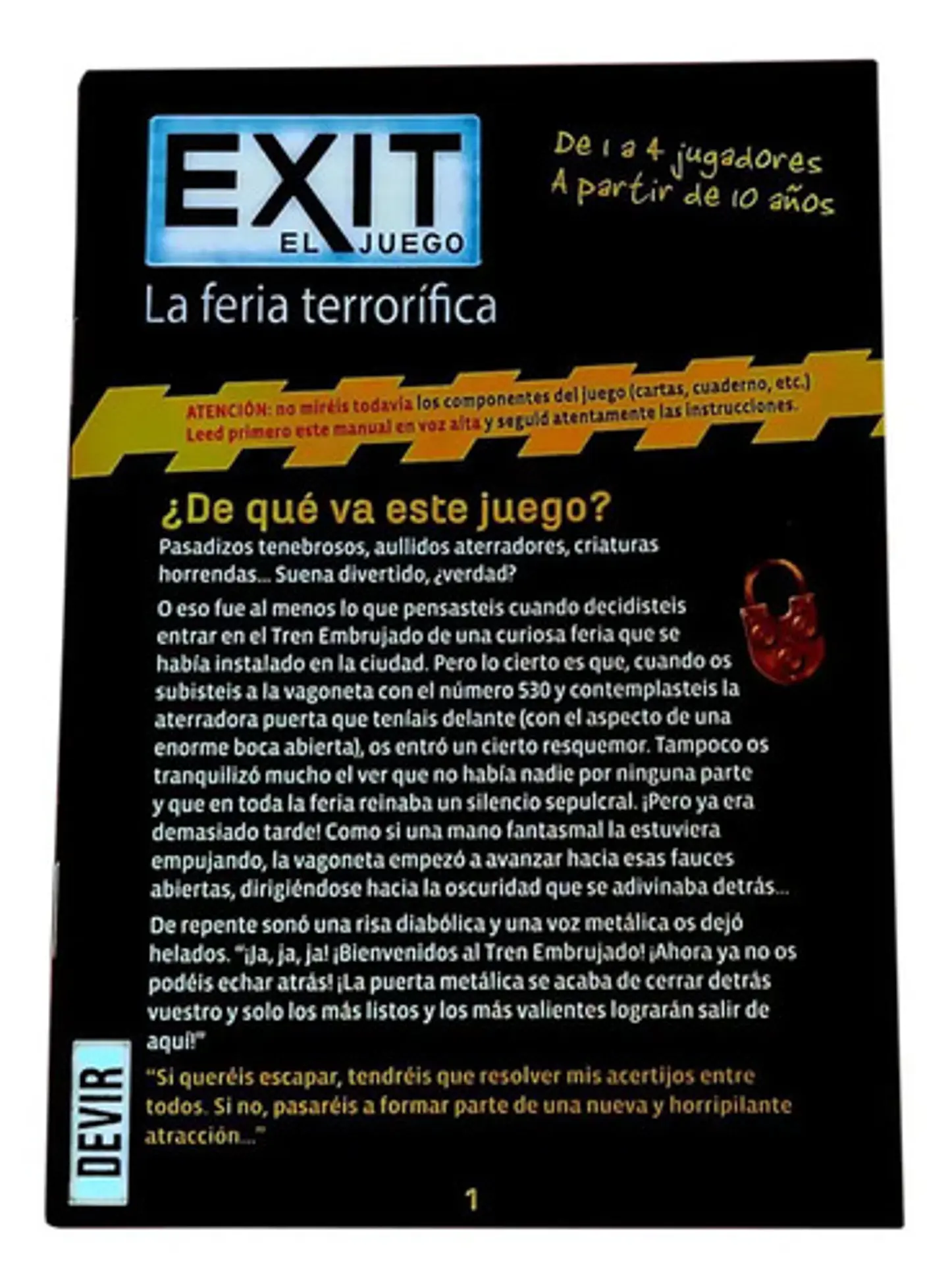 Juego De Mesa Exit La Feria Terrorifica Devir 3