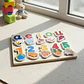 Clasificador De Madera Para Vocales Y Números Didáctico Niños 2 Años Sz-123 - Miniatura 3